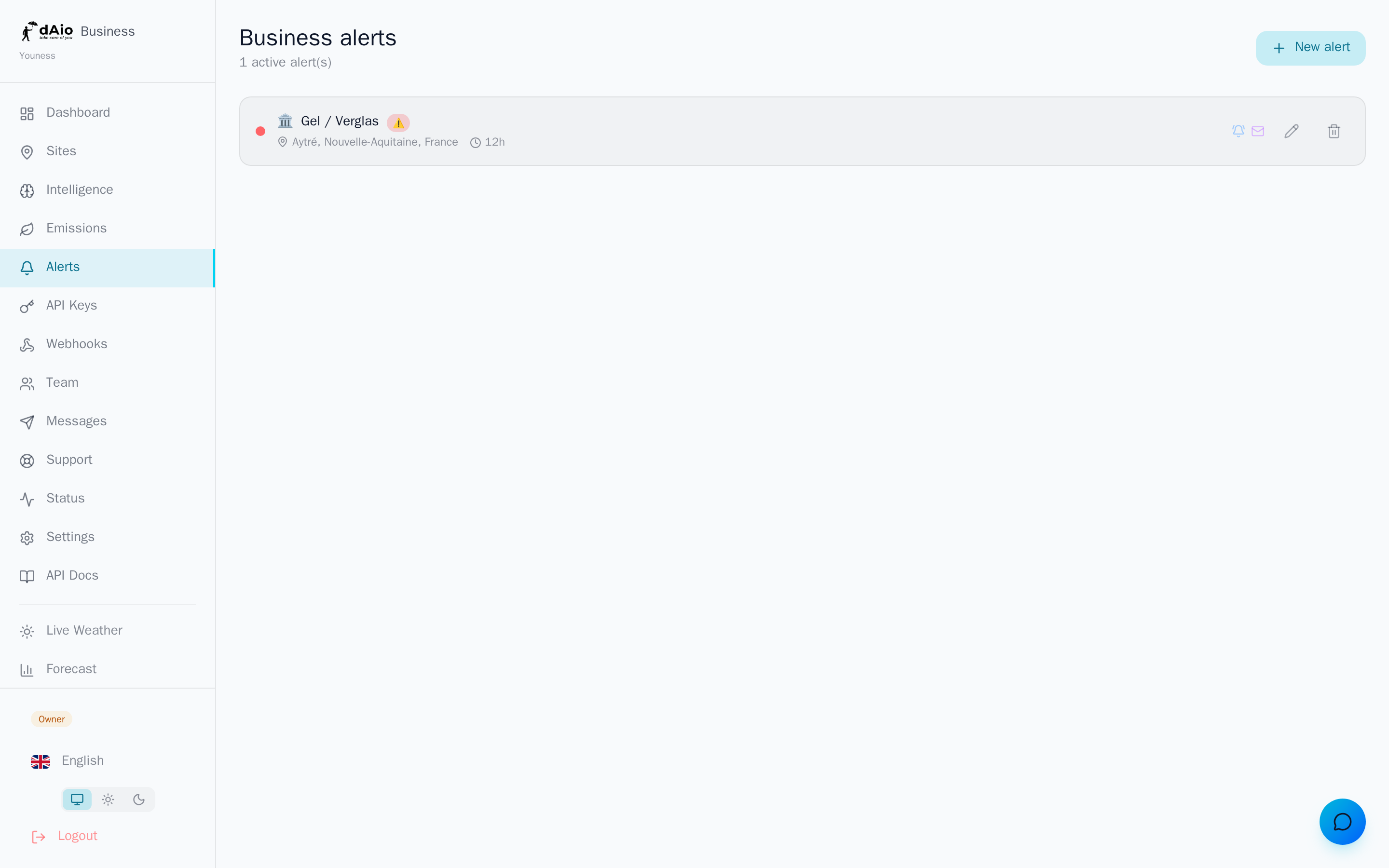 dAio alert configurator