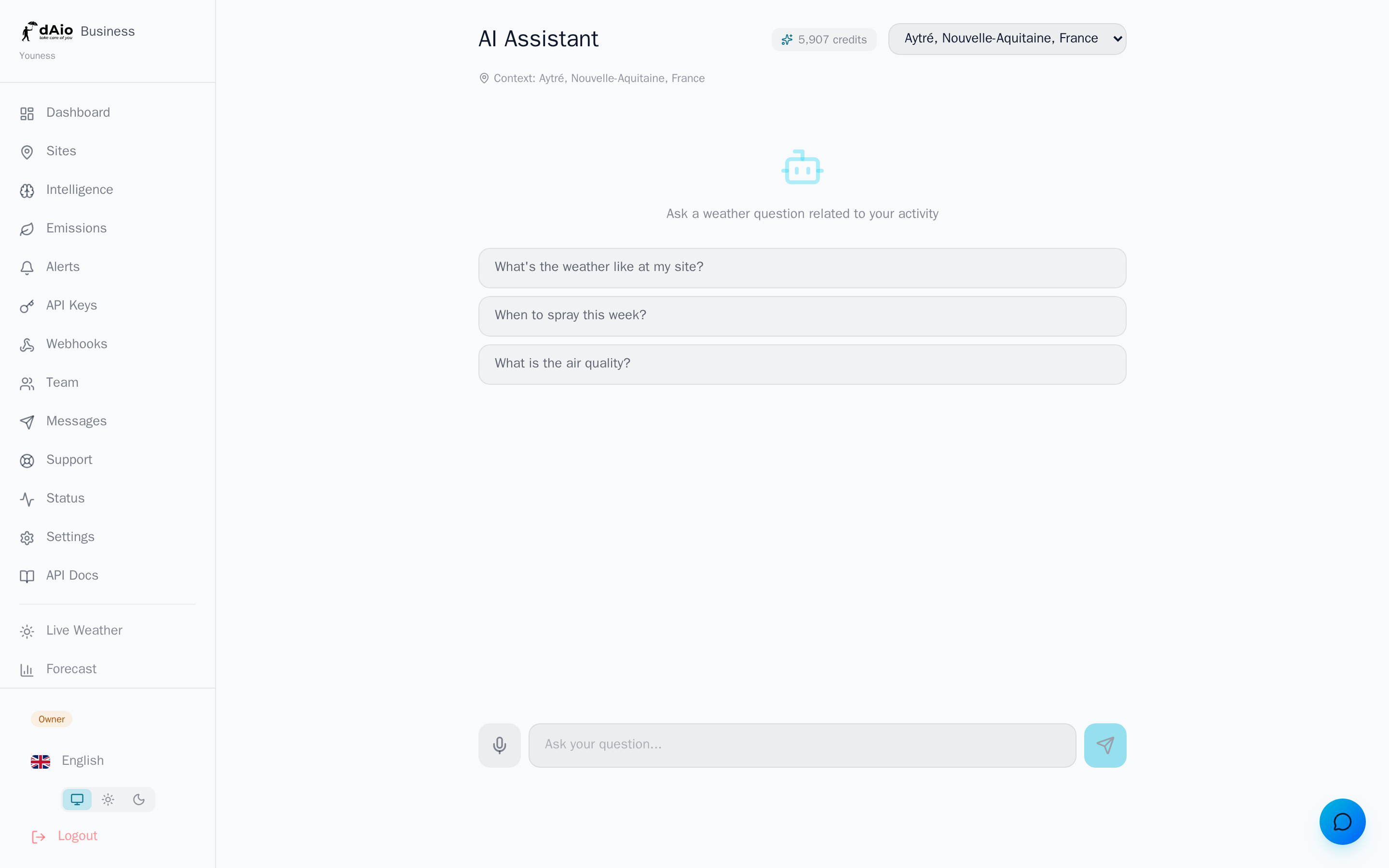 dAio conversational assistant